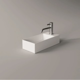 Zero 3 450mm Matt White Wall Mounted Basin - Image 1